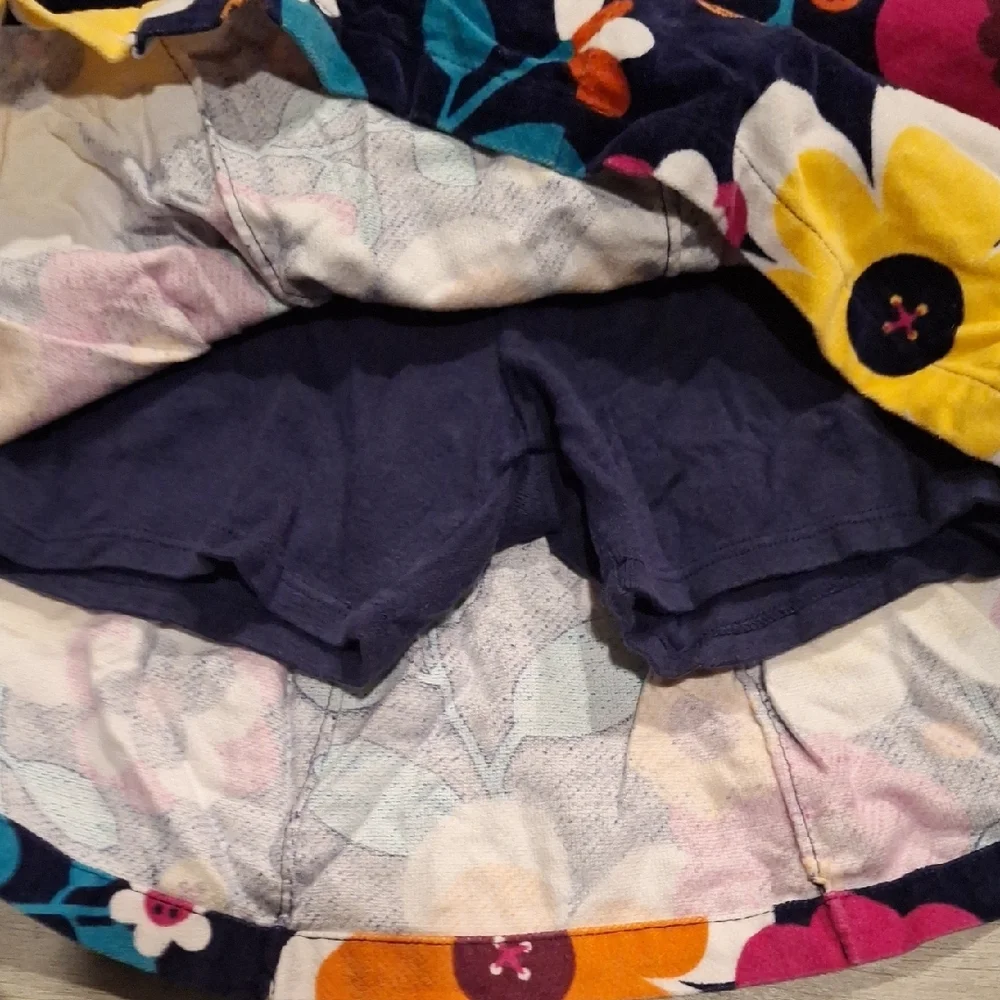 🍋‍🟩Gymboree Floral Skort with Button Accents🍍🍓🦉🐧💘💐